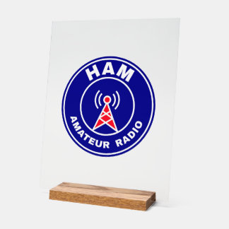 HAM-Shack Amateur-Radio-Stationsbetreiber-Emblem Acrylschild