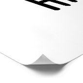 Ham-some Funny Handsome Hamster Pun Poster (Ecke)