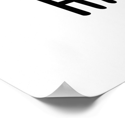 Ham-some Funny Handsome Hamster Pun Poster (Ecke)