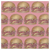 Ham und Cheese Sandwich Fabric Stoff (Nahaufnahme)