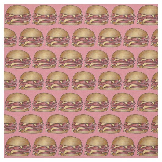 Ham und Cheese Sandwich Fabric Stoff (Muster)