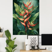 Hamakua Heliconia Poster (Heimbüro)