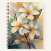 Hamakua Plumeria Notebook Notizblock (Vorderseite)