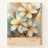 Hamakua Plumeria Notebook Notizblock (Rückseite)