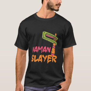 Haman Mörder Frohes Purim Grogger Jüdische Königin T-Shirt