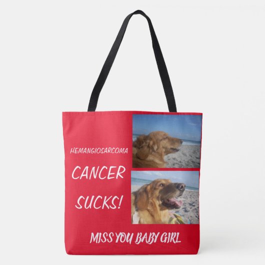 Hämangiosarkom Krebs Sind zum Kotzen! Tasche (Vorderseite)