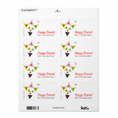 "Hamantaschen Clown" Mishloach Manot Labels (Vorne)