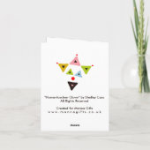 Hamantaschen Clown Purim Karte (Rückseite)