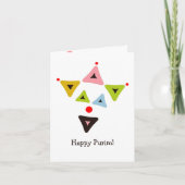 Hamantaschen Clown Purim Karte (Vorderseite)
