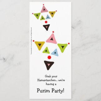 Hamantaschen Clowns Purim Party Einladung
