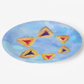 Hamantaschen Party Teller (Schrägansicht)