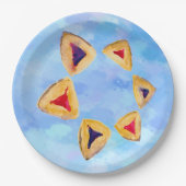Hamantaschen Party Teller (Vorderseite)