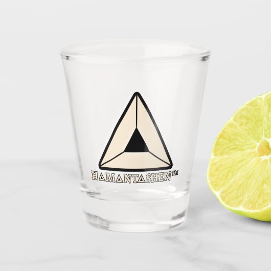 Hamantashen Shot Glass Schnapsglas (Vorderseite)