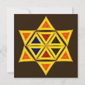 Hamantashen Star von David Purim Einladung (Rückseite)