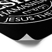 Hamashiach Jesus der Messiah Christlich Judah Löwe Poster (Ecke)