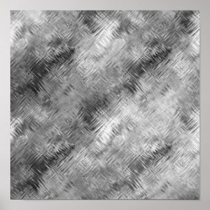 Hämatit Graue gekritzelte Textur Poster
