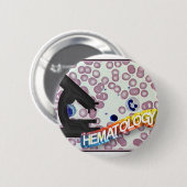 HÄMATOLOGIE - medizinische Technologie - Labor Button (Vorne & Hinten)