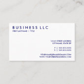 Hämatologie. Visitenkarte (Rückseite)