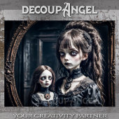 Hämatologische Reflexion der Unschuld - Dekoupage Seidenpapier