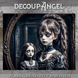 Hämatologische Reflexion der Unschuld - Dekoupage Seidenpapier