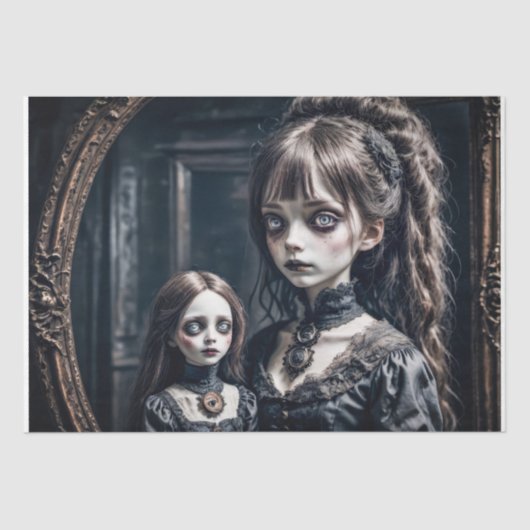 Hämatologische Reflexion der Unschuld - Dekoupage Seidenpapier (Vorderseite)