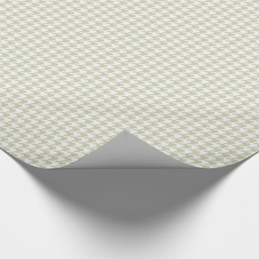 HAMBbyWG Wrapping Paper - Ecru & White Hahnentritt Geschenkpapier (Ecke)