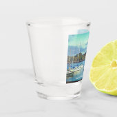 Hamble Le Rice Waters Edge Hampshire Foto Schnapsglas (Links)