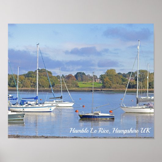 Hamble Le Rice Waters Edge Hampshire Poster (Vorne)