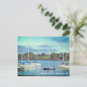 Hamble Le Rice Waters Edge Hampshire Postkarte (Stehend Vorderseite)