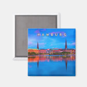 Hamburg 02U Magnet (Vorderseite/Rückseite)