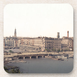 Hamburg Alsterarkaden Deutschland Alster Deutschla Untersetzer
