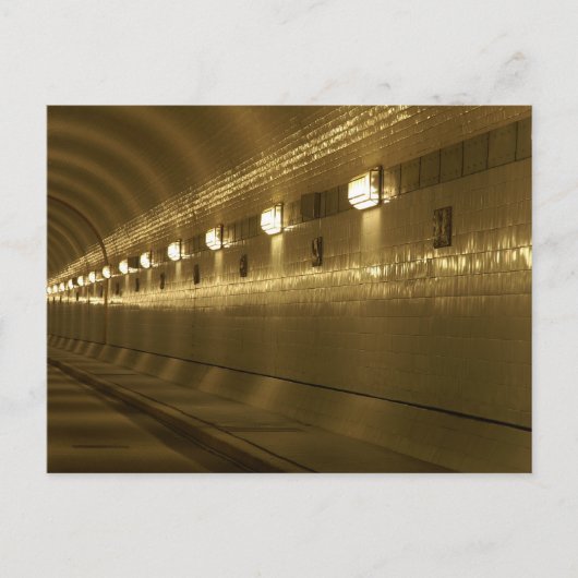 Hamburg alter Elbtunnel Postkarte (Vorderseite)