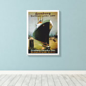 Hamburg-Amerika-Linie Leinwanddruck (Insitu (Holzboden))