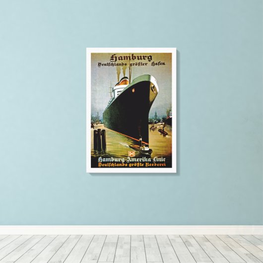 Hamburg-Amerika-Linie Leinwanddruck (Insitu (Holzboden))