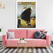 Hamburg-Amerika-Linie Leinwanddruck (Insitu (Wohnzimmer))