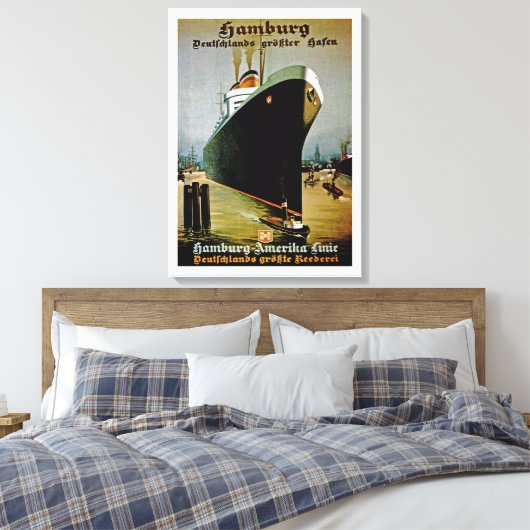 Hamburg-Amerika-Linie Leinwanddruck (Insitu (Schlafzimmer))