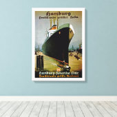Hamburg-Amerika-Linie Leinwanddruck (Insitu (Holzboden))