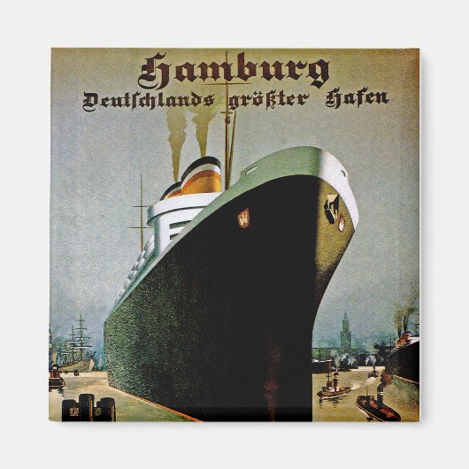 Hamburg-Amerika-Linie Magnet (Vorne)