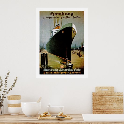 Hamburg-Amerika-Linie Poster (Küche)