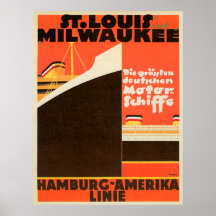 Hamburg-Amerika Linie ~ Poster