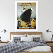 Hamburg-Amerika-Linie ~ XL Leinwanddruck (Insitu (Schlafzimmer))