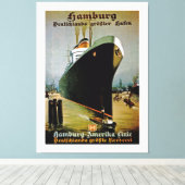 Hamburg-Amerika-Linie ~ XL Leinwanddruck (Insitu (Holzboden))