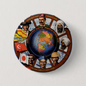 Hamburg-Amerika-Poster Button (Vorderseite)