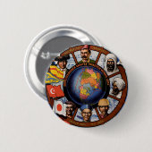 Hamburg-Amerika-Poster Button (Vorne & Hinten)