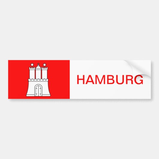 Hamburg Aufkleber Sticker Hafen Autoaufkleber Auto (Vorne)