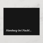 Hamburg bei Nacht Postkarte (Vorderseite)