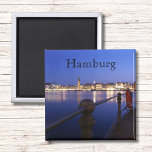 Hamburg Binnenalster blaue Stunde Magnet<br><div class="desc">Hamburg - Deutschland an der Binnenalster - blaue Stunde Magnet mit Hamburg</div>