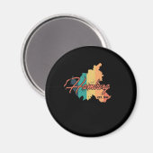 Hamburg Bundesland Deutschland Heimat Magnet (Vorderseite/Rückseite)