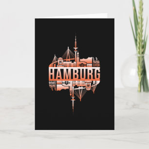 Hamburg City City City City City Funny Gift Idee Karte