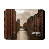 Hamburg City Deutschland Speicherstadt Magnet (Horizontal)